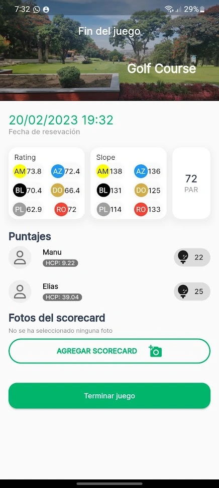 Golf App - App para Golfistas y Socios
